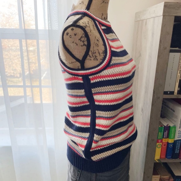GAP stripe cotton summer knit top - Picture 4 of 5